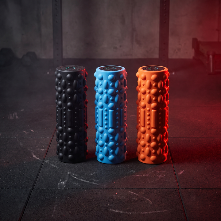 Professional Electric Vibrating Foam Roller Rechargeable Muscle Recovery Roller 5 Vibration Modes for Deep Tissue Massage Myofascial Release Home Gym Fitness