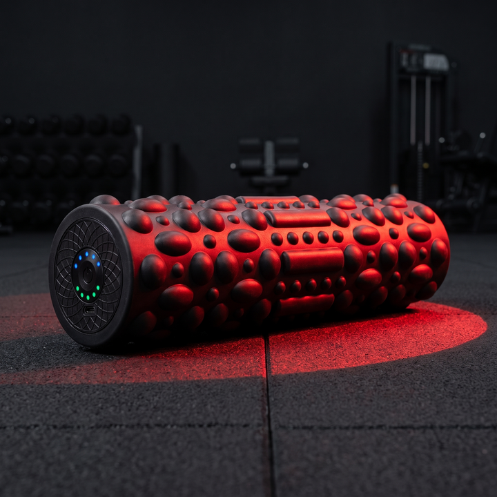 Professional Electric Vibrating Foam Roller Rechargeable Muscle Recovery Roller 5 Vibration Modes for Deep Tissue Massage Myofascial Release Home Gym Fitness