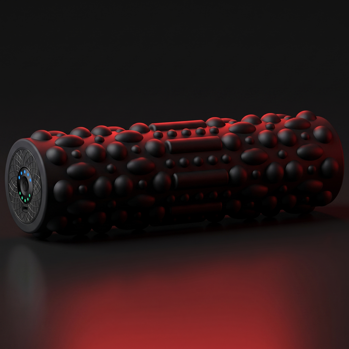 Professional Electric Vibrating Foam Roller Rechargeable Muscle Recovery Roller 5 Vibration Modes for Deep Tissue Massage Myofascial Release Home Gym Fitness