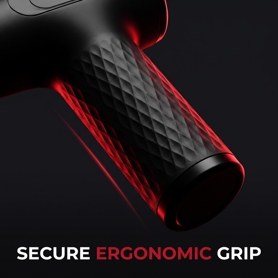 Professional Fascia Massage Gun High-Frequency Vibration Deep Tissue Muscle Relaxation Device Replaceable Heads Full Body Recovery