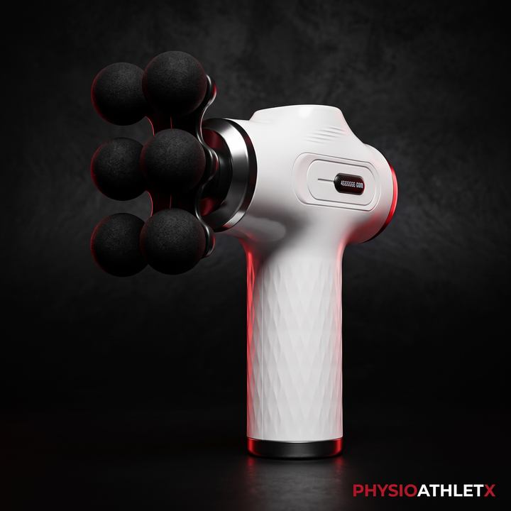 Professional Fascia Massage Gun High-Frequency Vibration Deep Tissue Muscle Relaxation Device Replaceable Heads Full Body Recovery