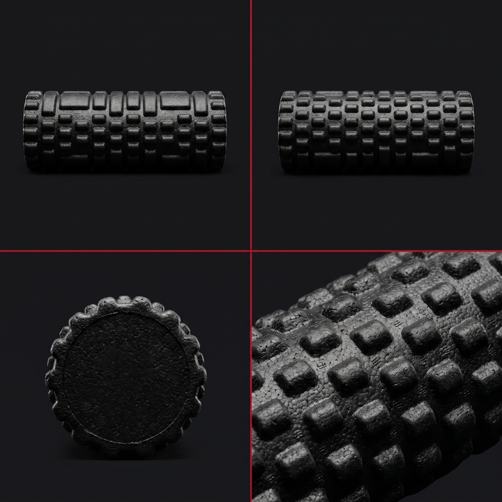 Professional Foam Roller High-Density Solid Core Muscle Recovery Massage Roller 33cm Deep Tissue Myofascial Release Home Gym Fitness Yoga Mobility Tool
