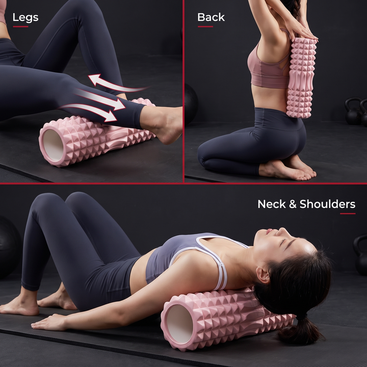 Professional Foam Roller Muscle Recovery Roller Deep Tissue Massage Myofascial Release Back Leg Arm Mobility Training Home Gym Fitness