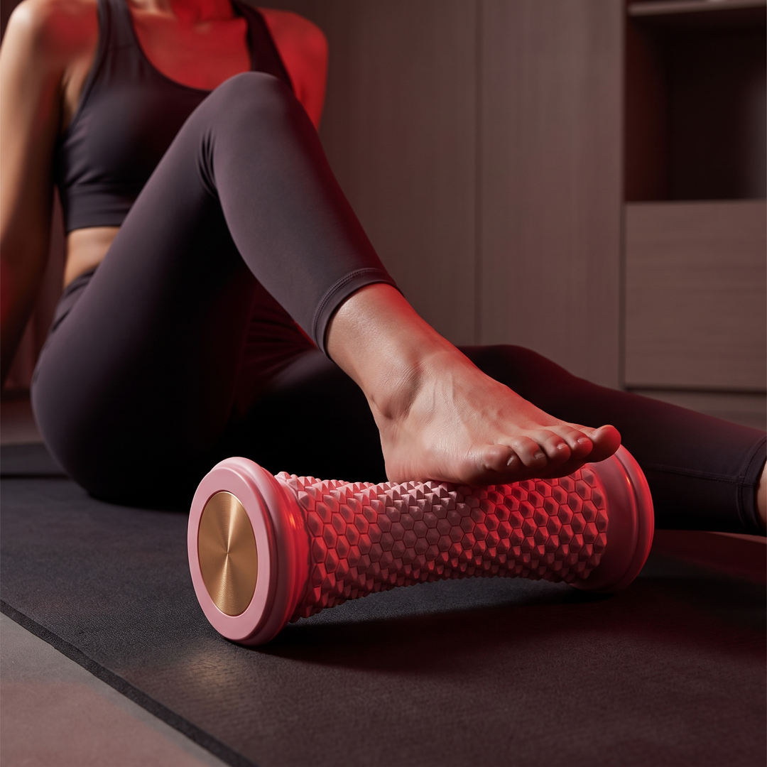 Professional Foot Massage Roller Set Plantar Fascia Roller Yoga Massage Ball Muscle Relaxation Foot Care Recovery Tool for Home Gym Fitness Rehabilitation