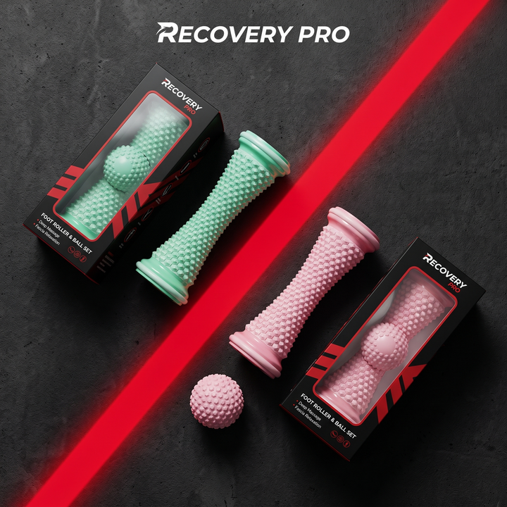 Professional Foot Massage Roller Set Plantar Fascia Roller Yoga Massage Ball Muscle Relaxation Foot Care Recovery Tool for Home Gym Fitness Rehabilitation