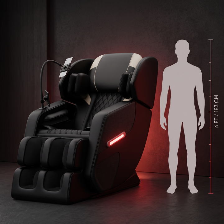 Professional Full Body Massage Recliner Chair Zero Gravity Recliner with Airbags Foot Roller Massage Auto Modes Home Recovery Relaxation Chair