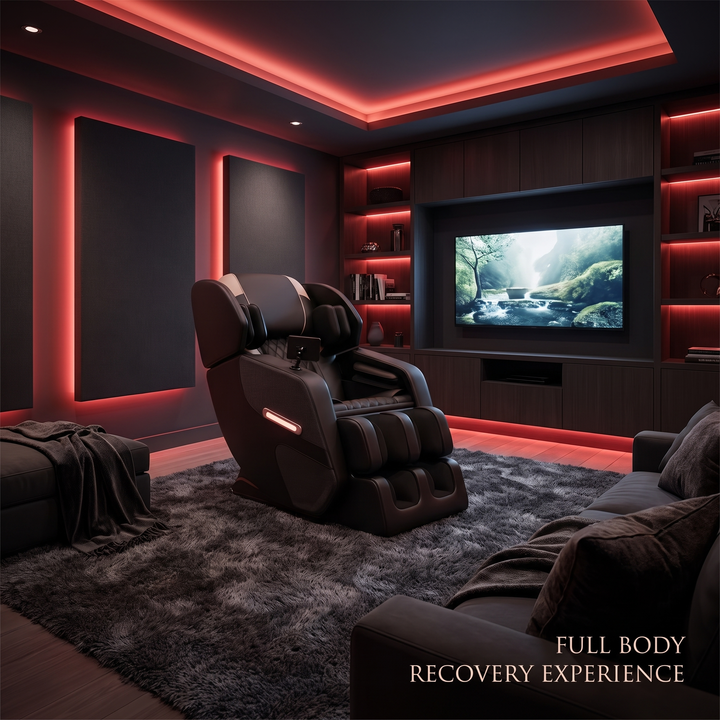 Professional Full Body Massage Recliner Chair Zero Gravity Recliner with Airbags Foot Roller Massage Auto Modes Home Recovery Relaxation Chair