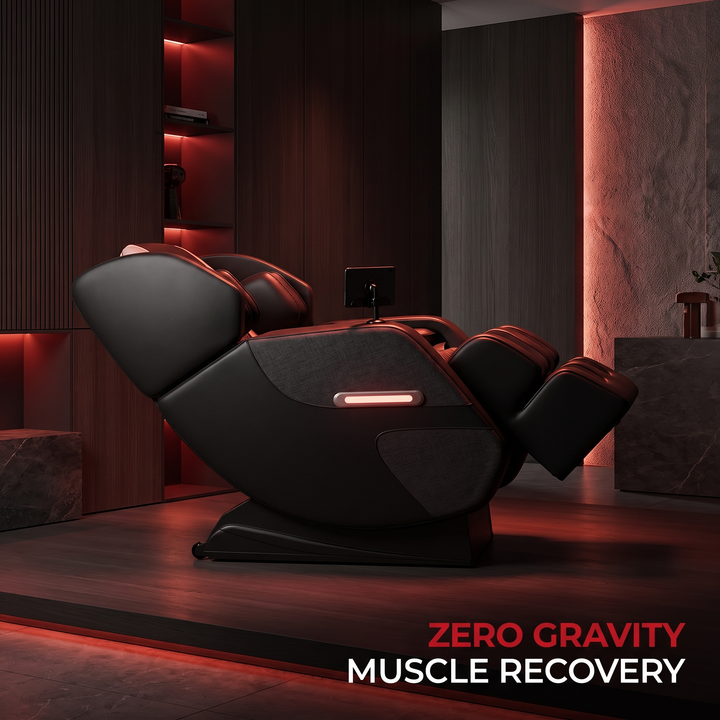 Professional Full Body Massage Recliner Chair Zero Gravity Recliner with Airbags Foot Roller Massage Auto Modes Home Recovery Relaxation Chair