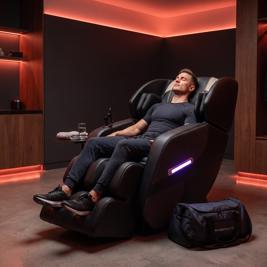 Professional Full Body Massage Recliner Chair Zero Gravity Recliner with Airbags Foot Roller Massage Auto Modes Home Recovery Relaxation Chair