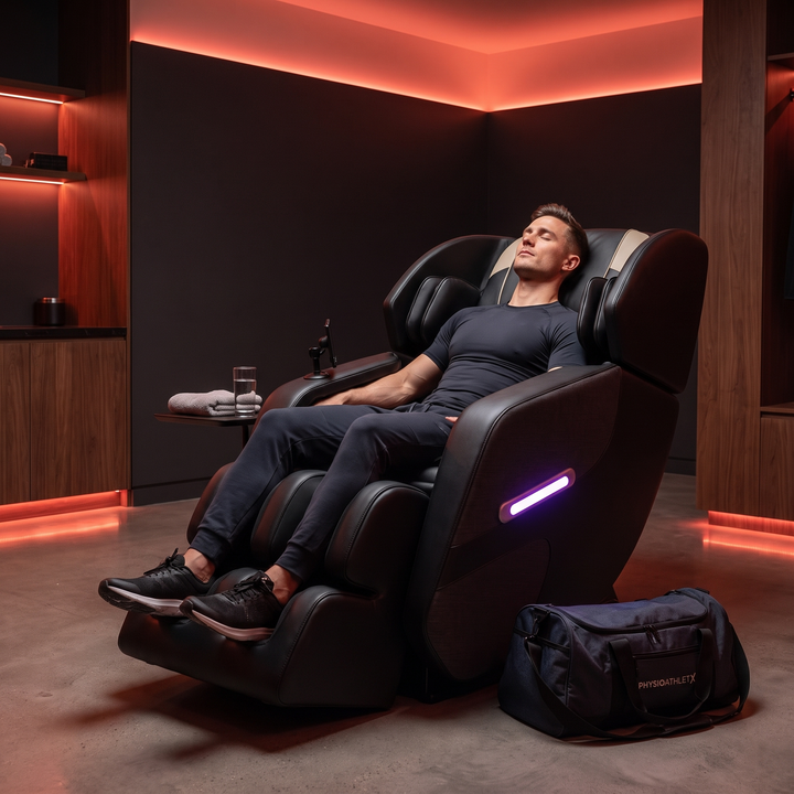 Professional Full Body Massage Recliner Chair Zero Gravity Recliner with Airbags Foot Roller Massage Auto Modes Home Recovery Relaxation Chair