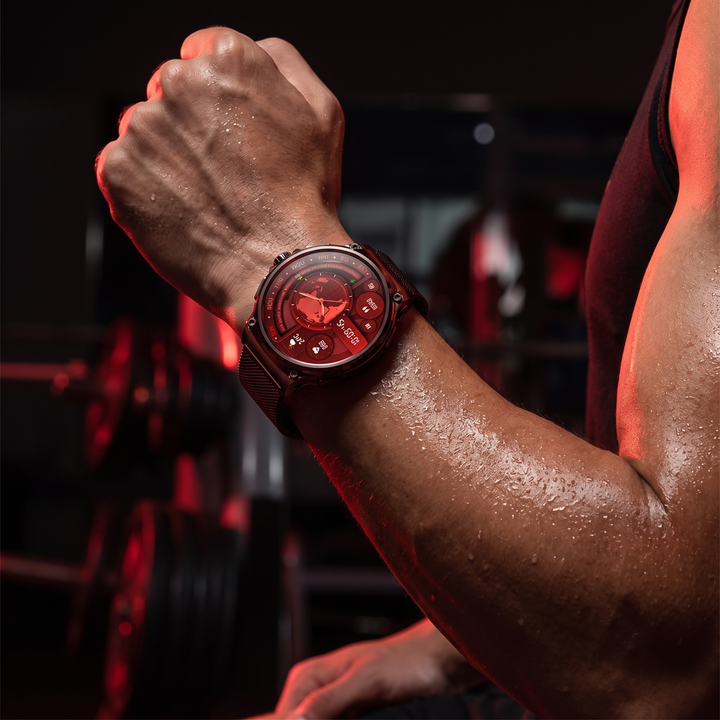 Professional GPS Smart Watch Sport Fitness Tracker 1.85 Inch AMOLED Display Bluetooth Calling Heart Rate Monitor Compatible Android iOS