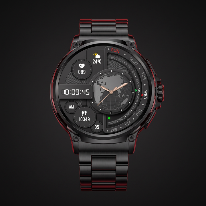 Professional GPS Smart Watch Sport Fitness Tracker 1.85 Inch AMOLED Display Bluetooth Calling Heart Rate Monitor Compatible Android iOS