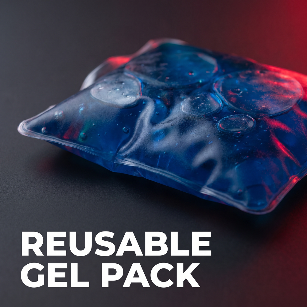 Professional Gel Ice Pack with Adjustable Elastic Strap Hot Cold Compress Wrap for Shoulder Knee Back Neck Ankle Recovery Support