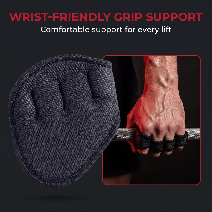 Professional Gym Gloves Half Finger Palm Protector Weightlifting Grips Pads Dumbbell Lifting Training Gloves for Home Gym Workout