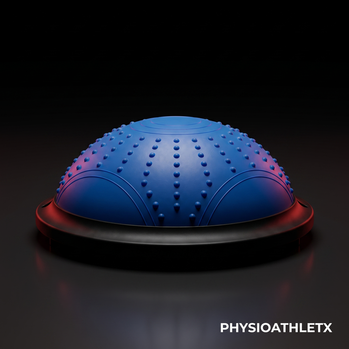 Professional Half Balance Ball 46cm BOSU Stability Trainer Yoga Fitness Core Strength Training Balance Board Home Gym Workout Recovery