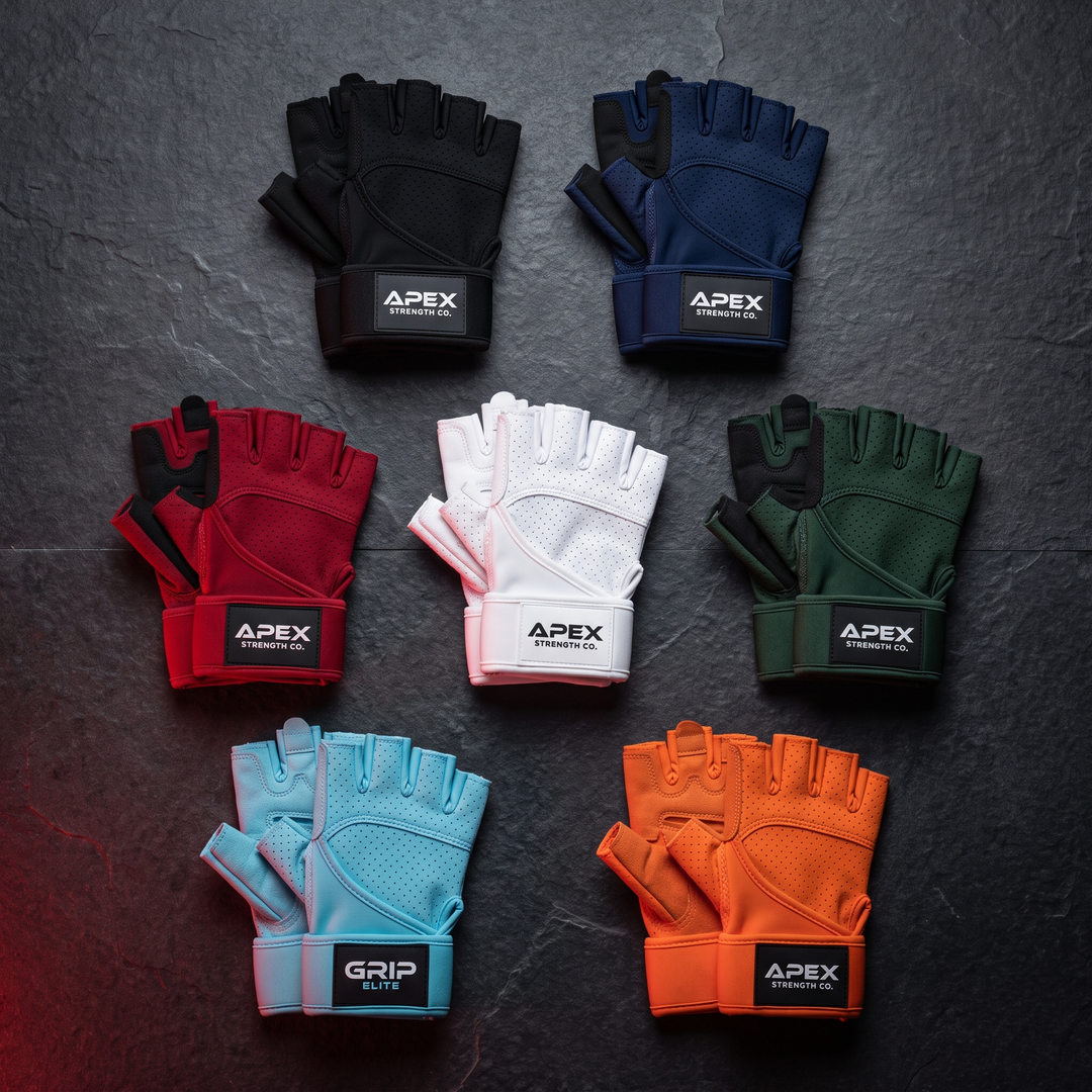 Professional Half Finger Gym Gloves with Wrist Support Non Slip Grip Weight Lifting Gloves for Dumbbell Barbell Pull Up Bar Fitness Training Men Women