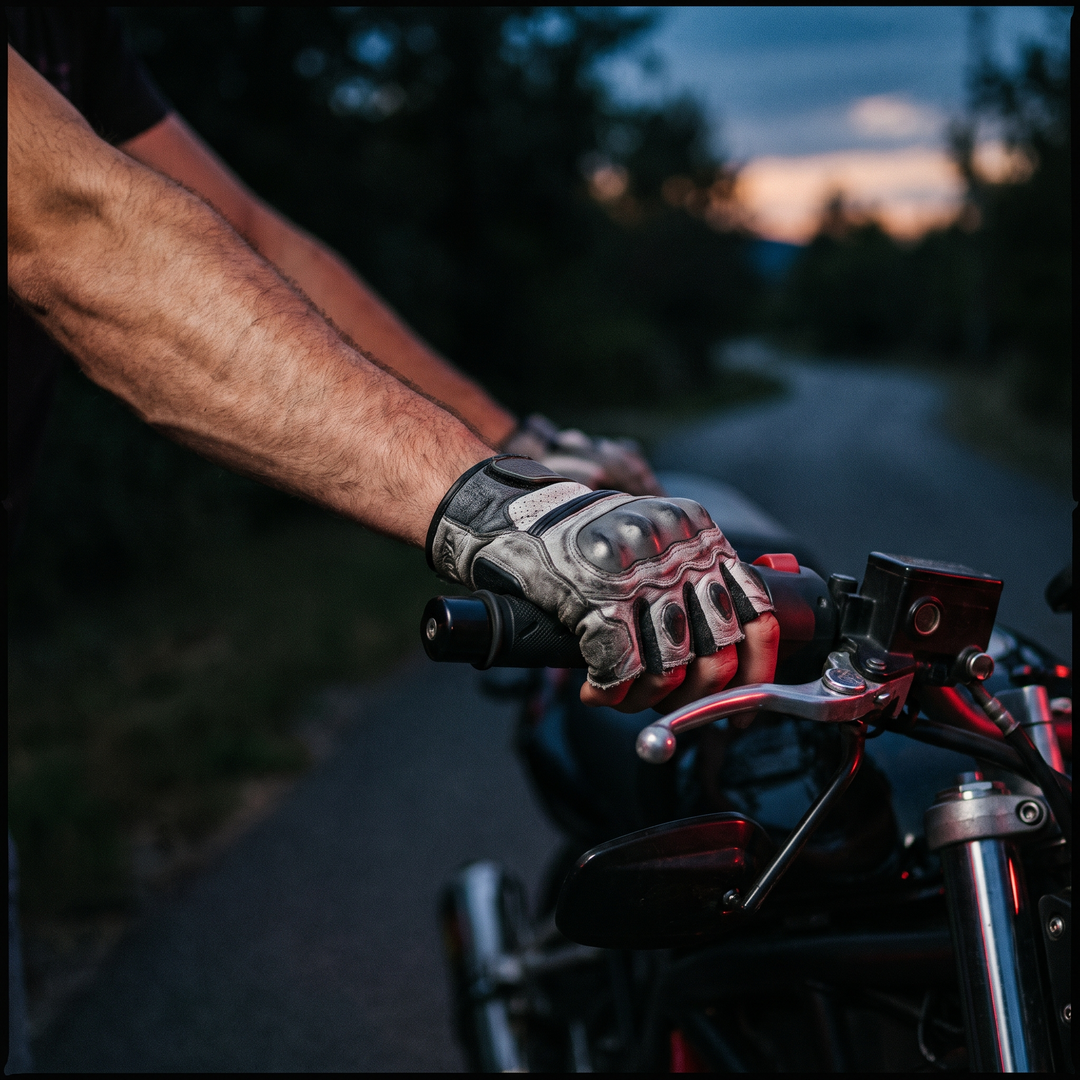 Professional Half Finger Motorcycle Gloves Breathable Anti-Slip Wear-Resistant Cycling Gloves for Racing Outdoor Riding Electric Bike