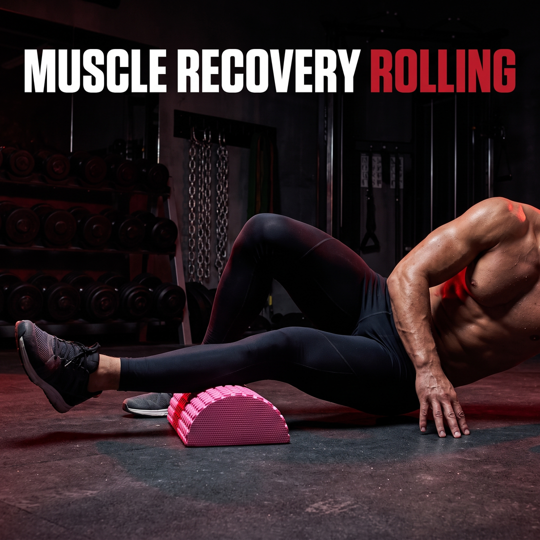 Professional Half Round Foam Roller EVA Balance Trainer 30cm Massage Roller for Yoga Pilates Fitness Muscle Recovery Home Gym