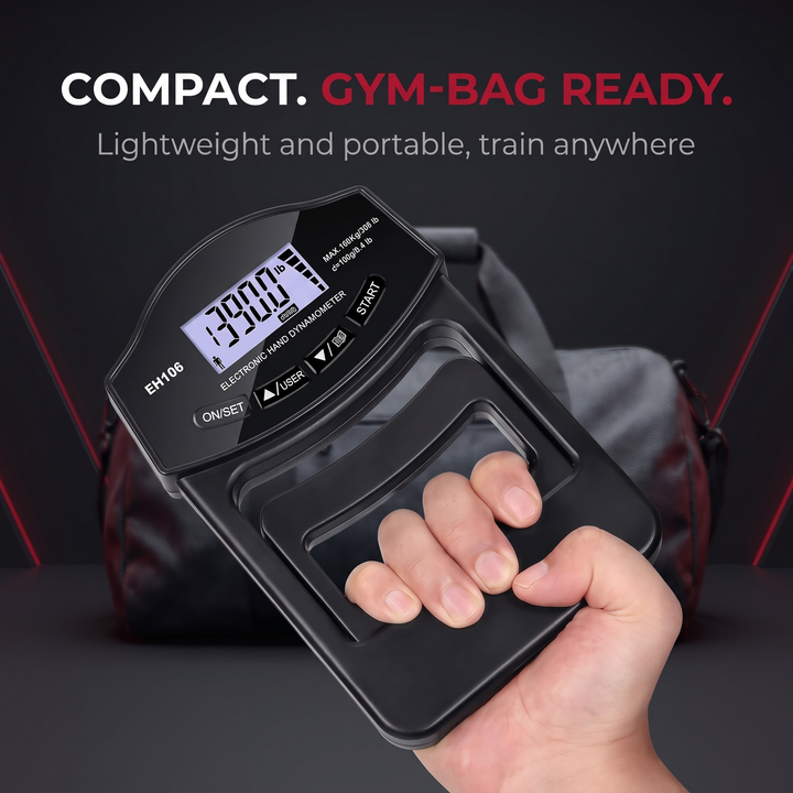Professional Hand Grip Strength Dynamometer Digital LCD Display Forearm Trainer Grip Strengthener Squeeze Exercise Rehabilitation Fitness Tool