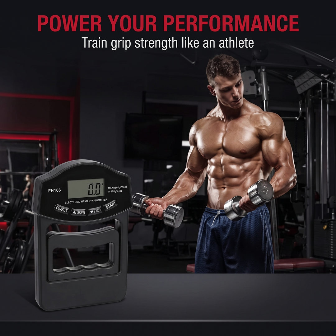 Professional Hand Grip Strength Dynamometer Digital LCD Display Forearm Trainer Grip Strengthener Squeeze Exercise Rehabilitation Fitness Tool