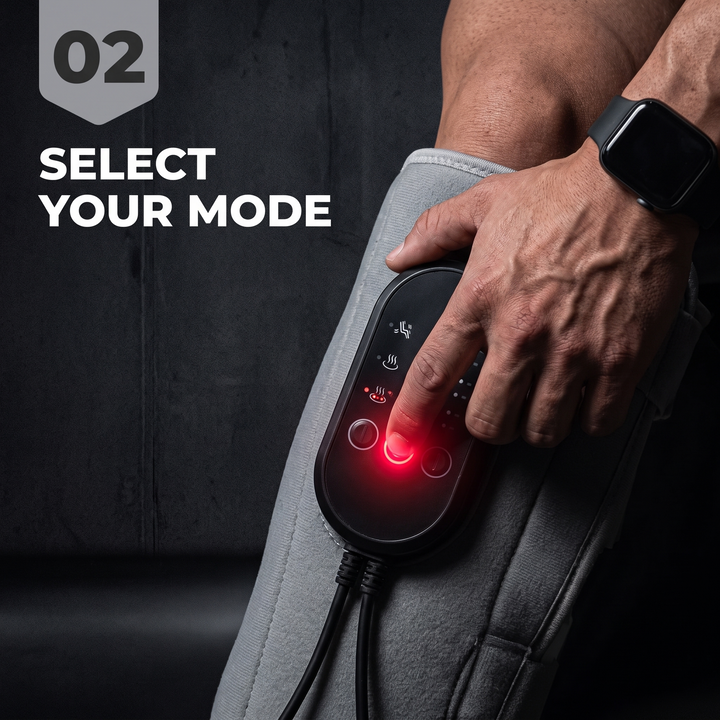 Professional Heated Red Light Leg Massager Boots Full Leg Compression Massager with Heat Muscle Relaxation Joint Comfort Fatigue Relief Home Recovery