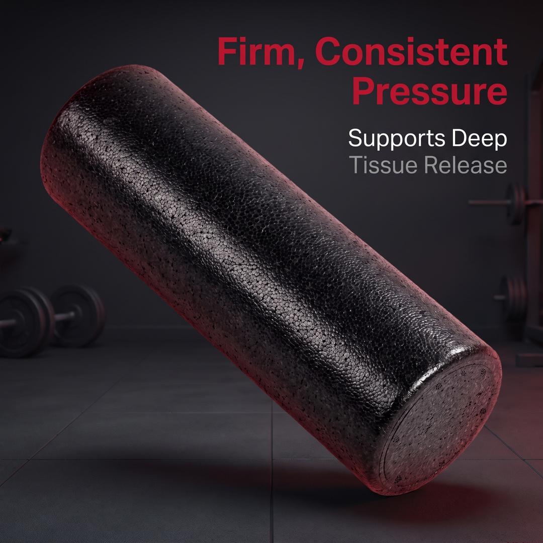 Professional High-Density Foam Roller Back Legs Muscle Recovery Deep Tissue Massage Myofascial Release Home Gym Mobility Training