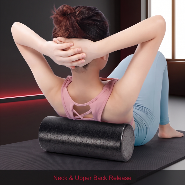 Professional High-Density Foam Roller Back Legs Muscle Recovery Deep Tissue Massage Myofascial Release Home Gym Mobility Training