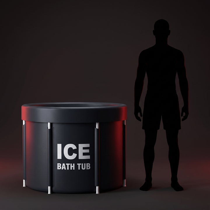 Professional Ice Bath Tub for Athletes with Lid Portable Cold Water Immersion Tub 130 Gallon Capacity Hot Cold Therapy Plunge Pool Recovery Tub for Home Gym Outdoor Use