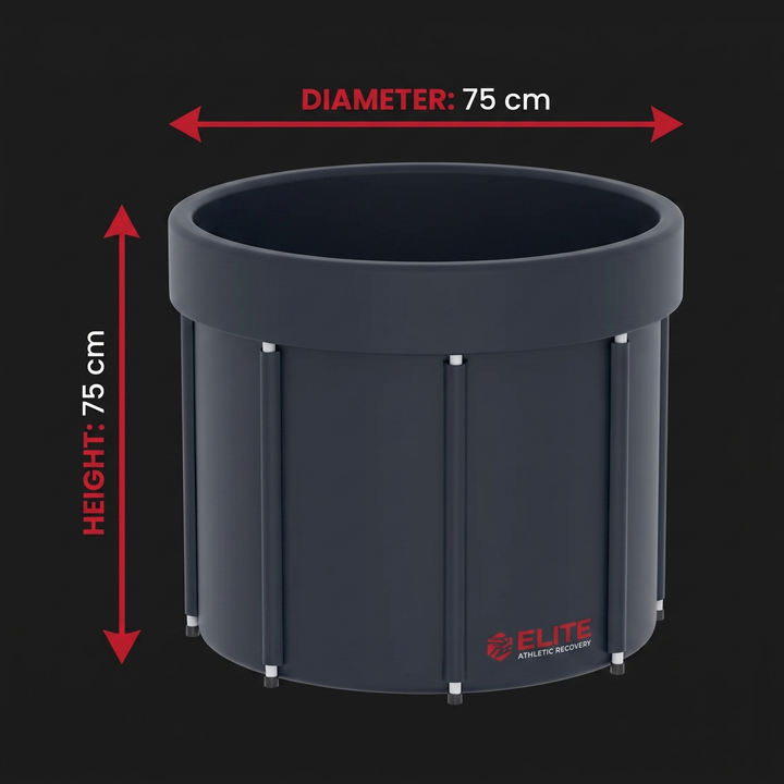 Professional Ice Bath Tub for Athletes with Lid Portable Cold Water Immersion Tub 130 Gallon Capacity Hot Cold Therapy Plunge Pool Recovery Tub for Home Gym Outdoor Use