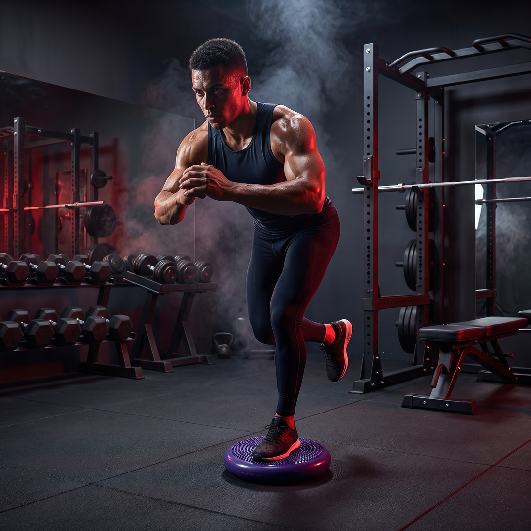 Professional Inflatable Balance Pad Anti-Burst Massage Cushion Stability Disc Yoga Fitness Balance Board Training Pad for Home Gym Rehabilitation Core Strength Workout