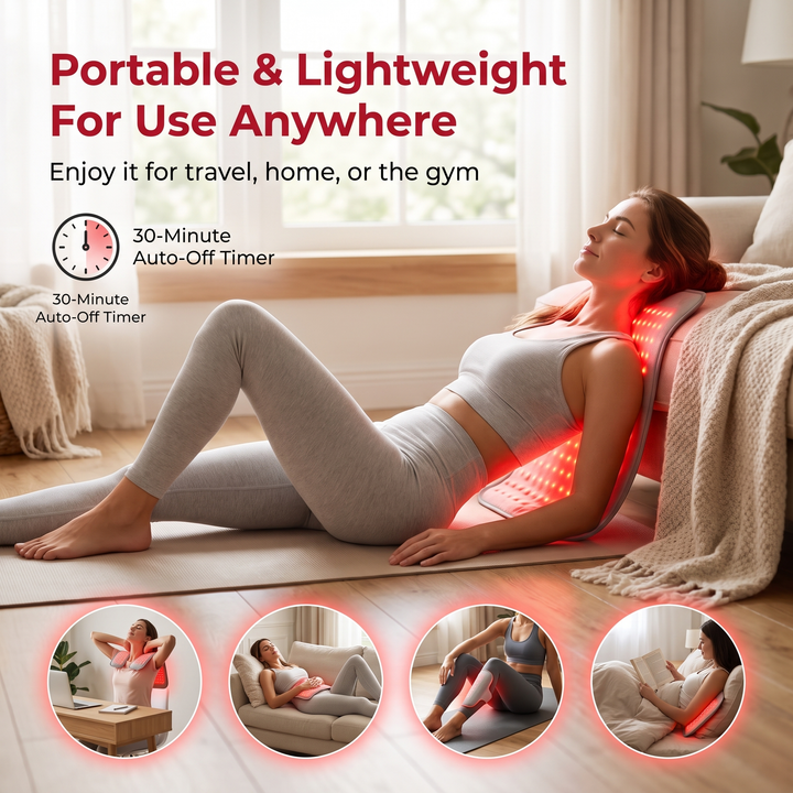 Professional Infrared Red Light Therapy Pad for Back Shoulder Body Recovery Pain Relief Muscle Relaxation Physiotherapy Device Home Use