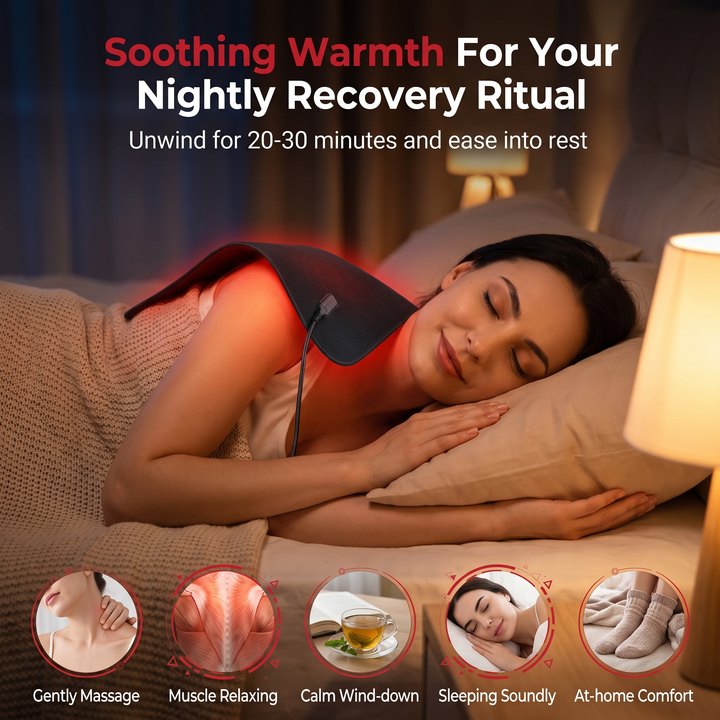 Professional Infrared Red Light Therapy Pad for Back Shoulder Body Recovery Pain Relief Muscle Relaxation Physiotherapy Device Home Use