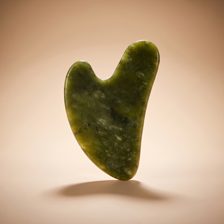 Professional Jade Gua Sha Scraping Tool Heart Shape Natural Jade Stone Face Neck Body Massage Scraper Skin Therapy Recovery Tool