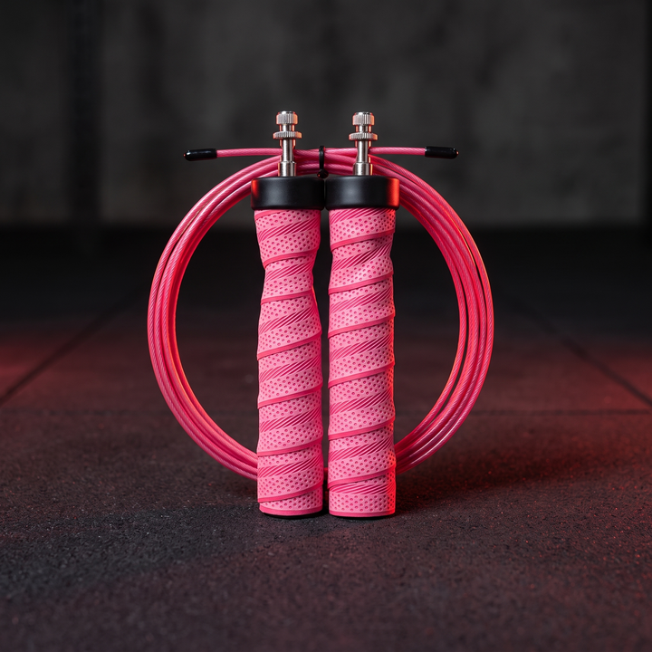 Professional Jump Rope Set Speed Skipping Rope Adjustable Cable with Ball Bearings Anti-Slip Handle Weighted CrossFit Home Gym Cardio Fitness Training