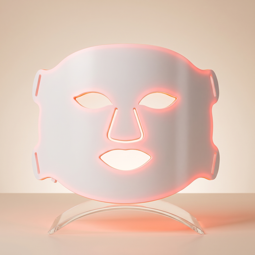 Professional LED Face &amp; Neck Light Therapy Mask 8 Colour Red Near-Infrared Photon Skin Firming Oil Control Anti-Redness Whitening Home Skin Care