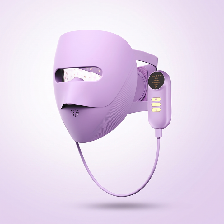 Professional LED Light Therapy Face Mask 4 Colour Red Infrared Photon Skin Rejuvenation Anti Acne Pore Care Wireless Rechargeable Home Skincare