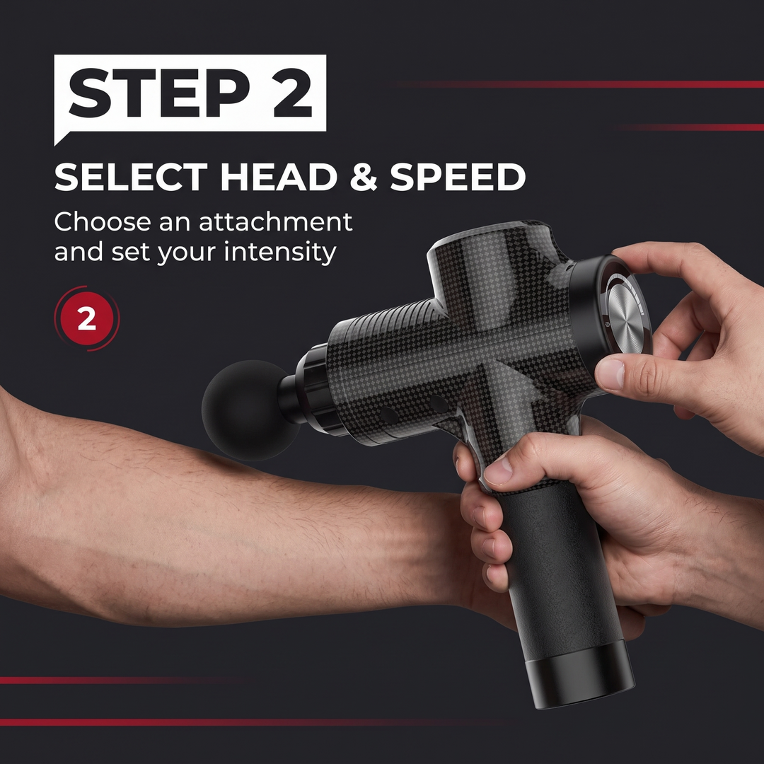Professional Massage Gun Deep Tissue Muscle Massager 30 Speed Levels Percussion Body Neck Back Recovery Device Noise Reduction Home Gym Fitness Use
