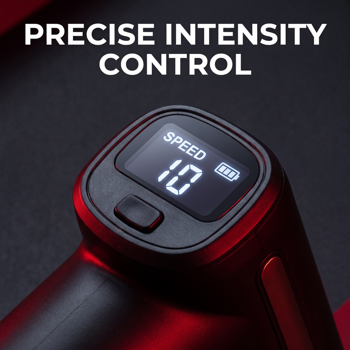 Professional Massage Gun Deep Tissue Muscle Massager 30 Speed Levels Percussion Body Neck Back Recovery Device Noise Reduction Home Gym Fitness Use