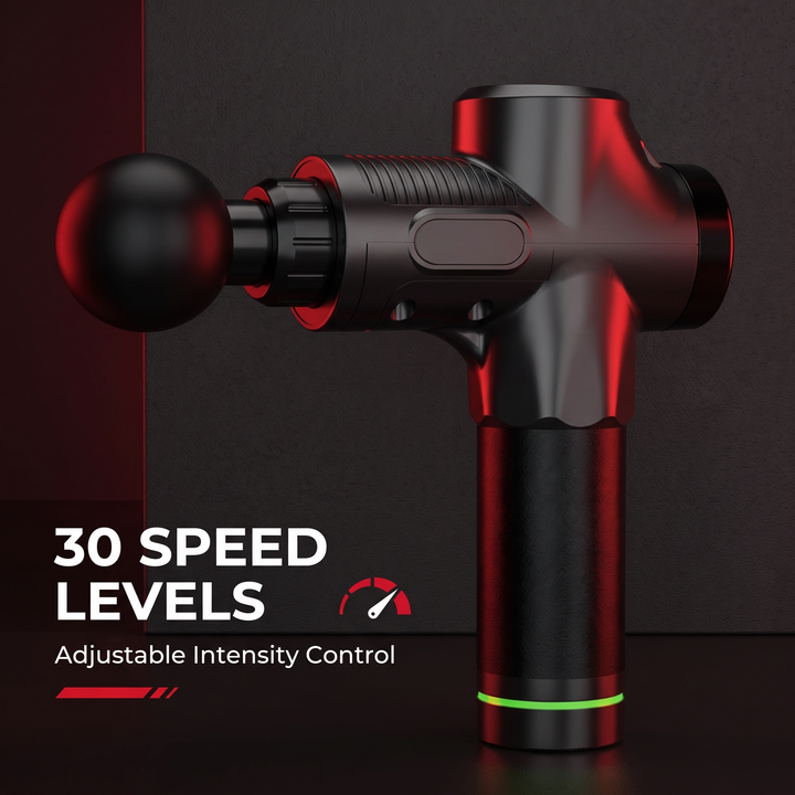 Professional Massage Gun Deep Tissue Muscle Massager 30 Speed Levels Percussion Body Neck Back Recovery Device Noise Reduction Home Gym Fitness Use