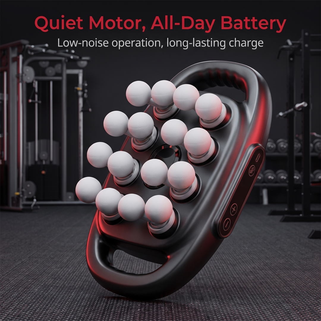 Professional Massage Gun Deep Tissue Percussion Massager Portable Muscle Recovery Device Multiple Attachments Home Gym Fitness Rehabilitation