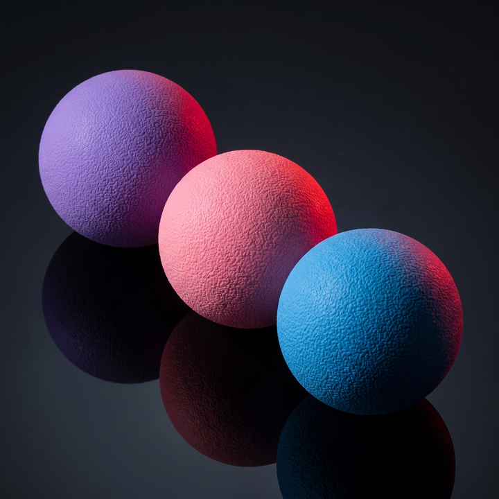Professional Massage Lacrosse Ball Deep Tissue Trigger Point Ball Muscle Relief Tool for Back Foot Shoulder Neck Myofascial Release Home Gym Recovery
