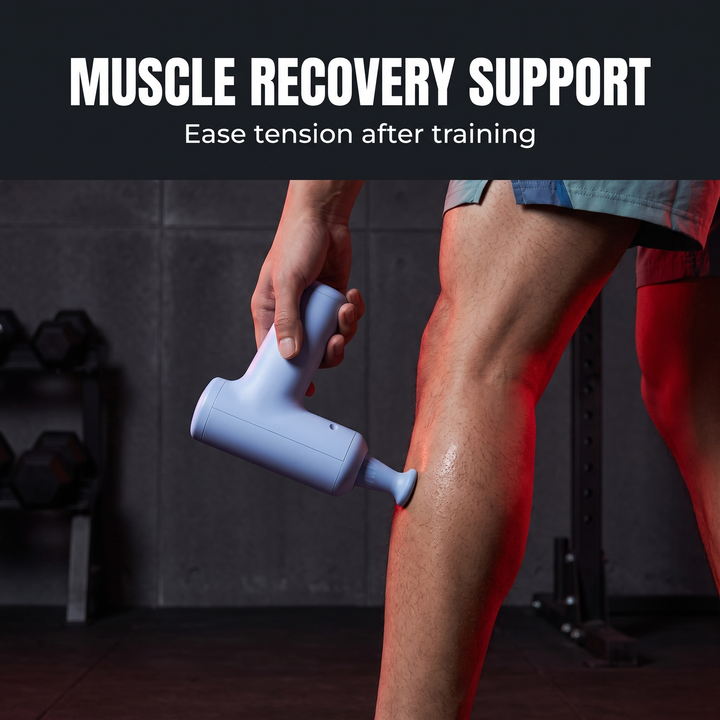 Professional Mini Percussion Massage Gun Portable Muscle Massager Brushless Silent Motor 3 Massage Heads Deep Tissue Relief Body Recovery Fitness