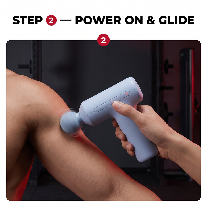 Professional Mini Percussion Massage Gun Portable Muscle Massager Brushless Silent Motor 3 Massage Heads Deep Tissue Relief Body Recovery Fitness