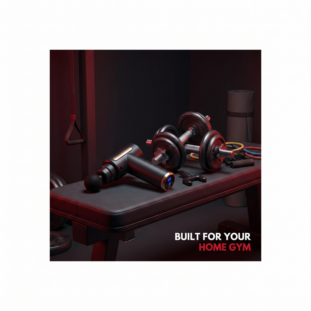 Professional Muscle Massage Gun Deep Tissue Percussion Massager for Neck Back Shoulders Recovery Soreness Relief Home Gym Fitness Use