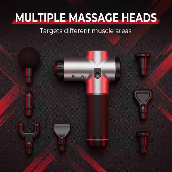 Professional Muscle Massage Gun Deep Tissue Percussion Massager for Neck Back Shoulders Recovery Soreness Relief Home Gym Fitness Use