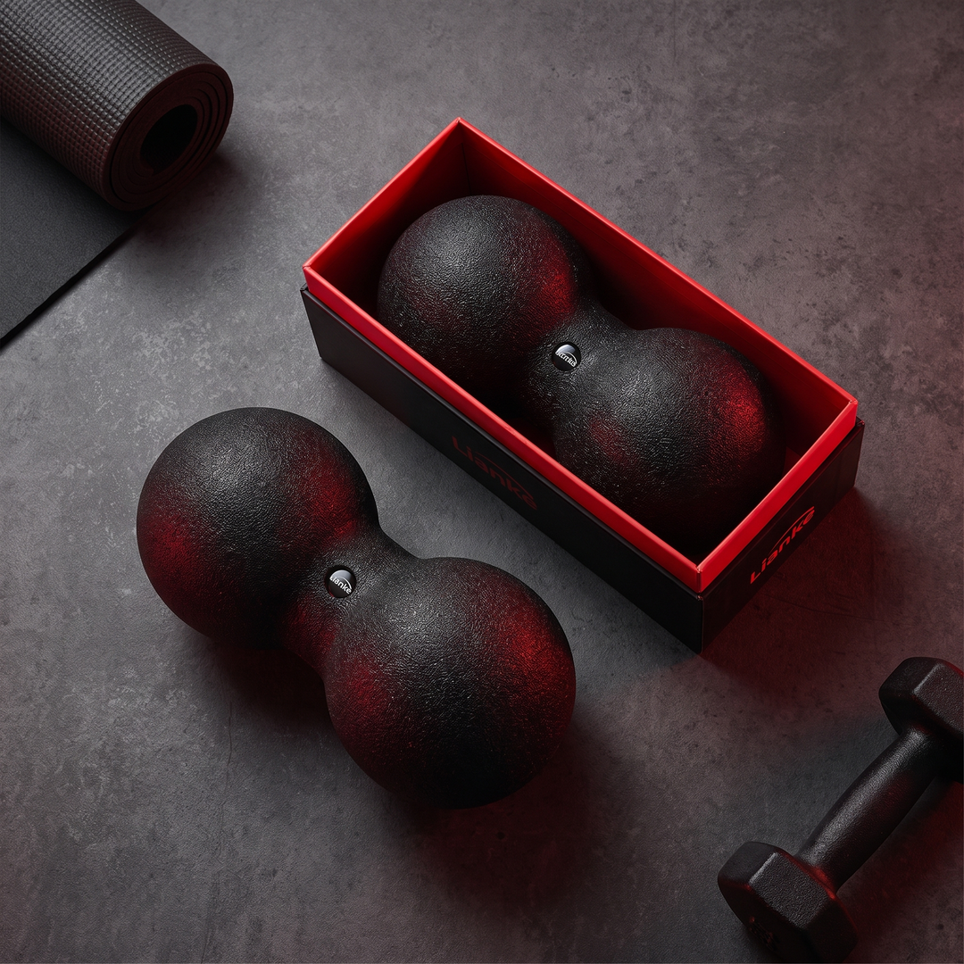 Professional Peanut Massage Ball Set Acupressure Trigger Point Massager Neck Back Myofascial Release Fitness Yoga Recovery Tool
