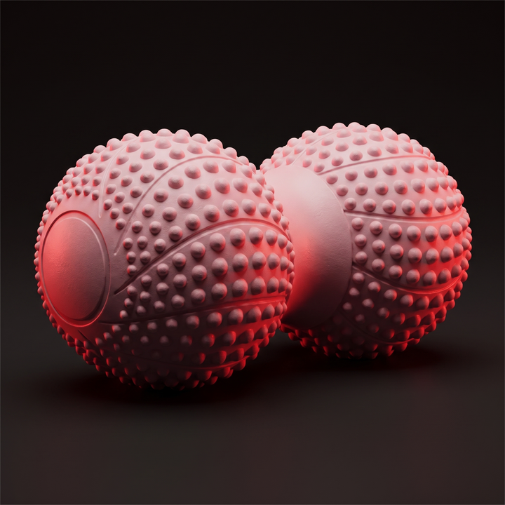 Professional Peanut Massage Ball TPE Raised Point Fascia Ball Back Waist Foot Myofascial Release Ball for Home Gym Recovery Mobility Rehab