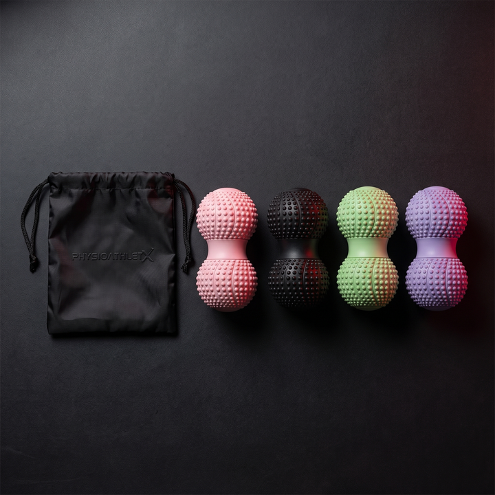 Professional Peanut Massage Ball TPE Raised Point Fascia Ball Back Waist Foot Myofascial Release Ball for Home Gym Recovery Mobility Rehab