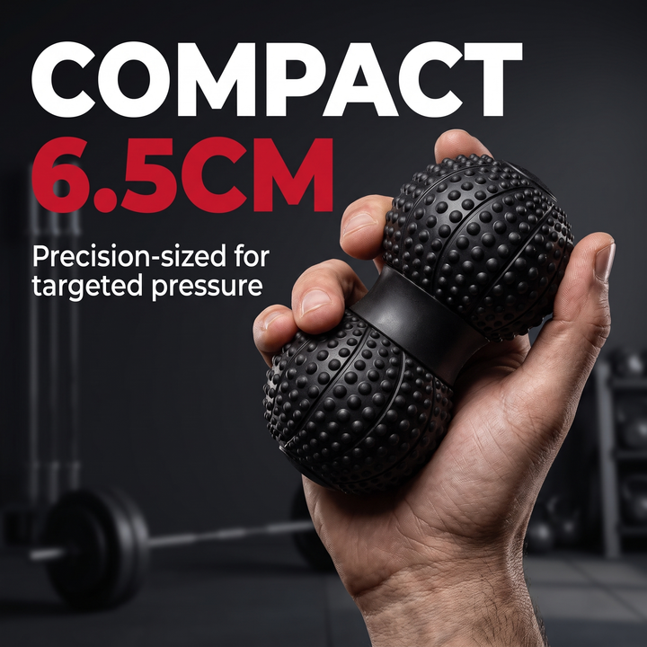 Professional Peanut Massage Ball TPE Raised Point Fascia Ball Back Waist Foot Myofascial Release Ball for Home Gym Recovery Mobility Rehab