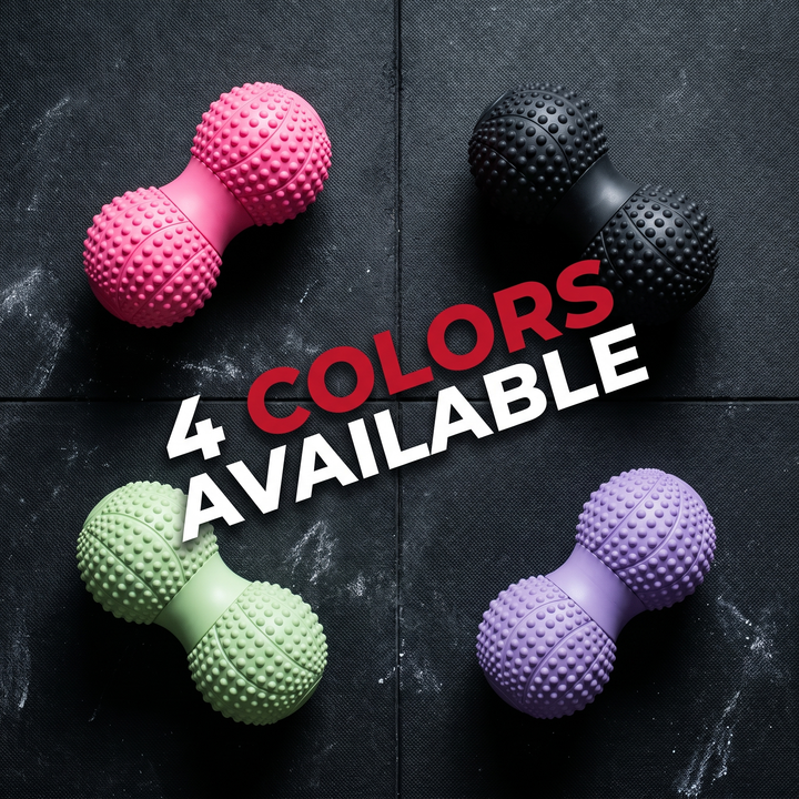 Professional Peanut Massage Ball TPE Raised Point Fascia Ball Back Waist Foot Myofascial Release Ball for Home Gym Recovery Mobility Rehab